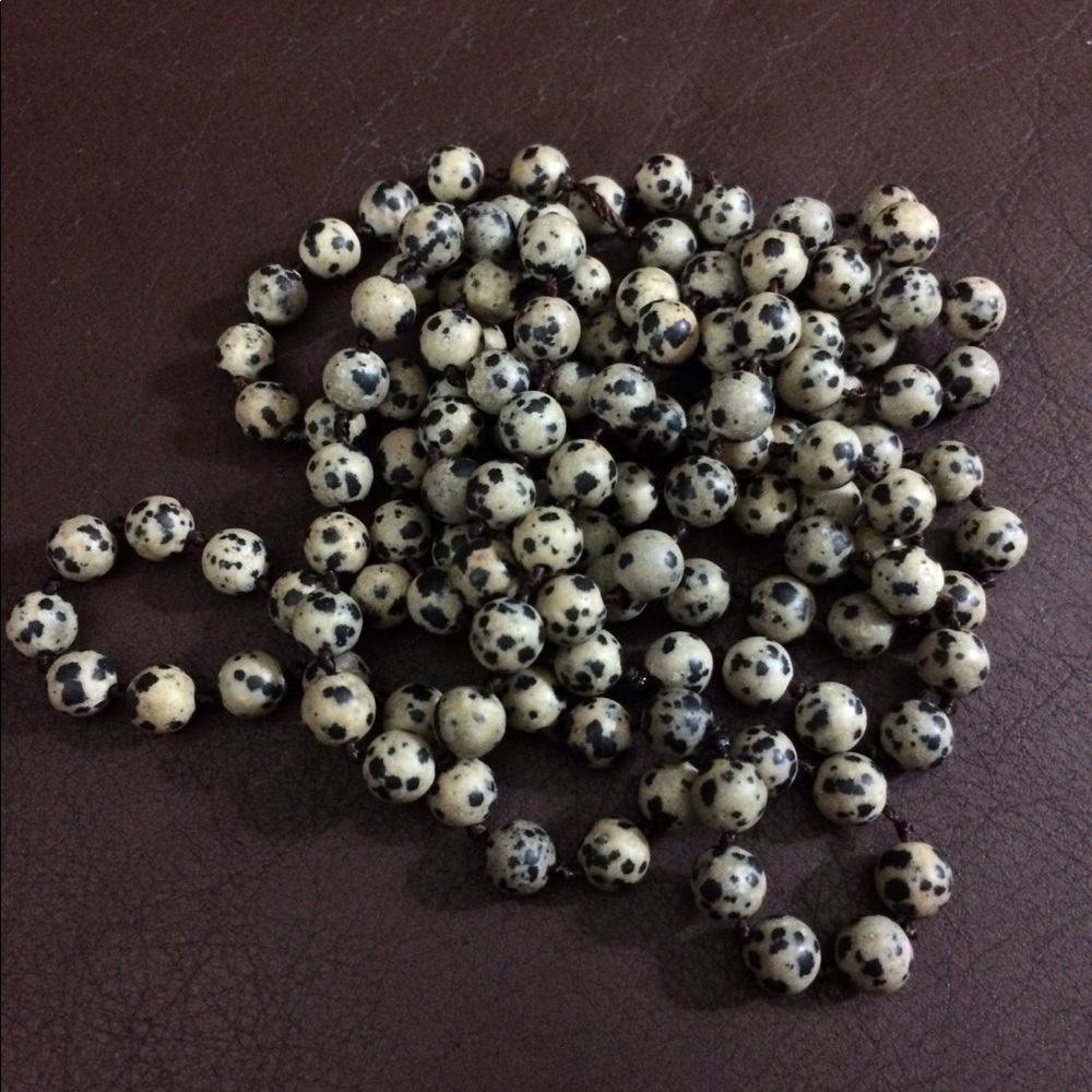 Dalmatian Jasper Beaded Necklace